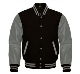 Varsity Jacket Balck grey